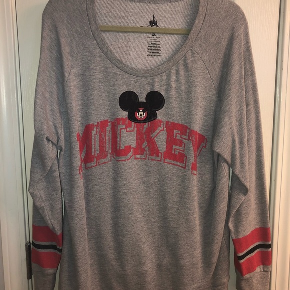 Disney Parks Sweaters - Disney Parks Mickey Jersey sweater sweatshirt XL